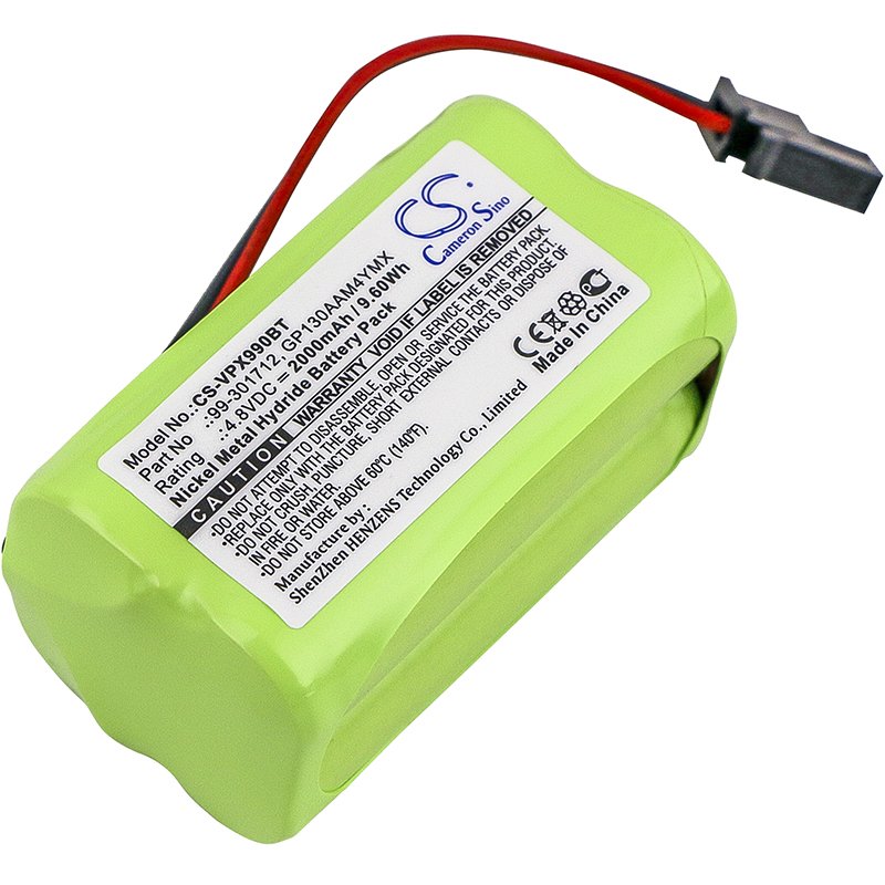 Replacement Visonic Alarm System Battery (4.8V, 2000mAh, NiMH