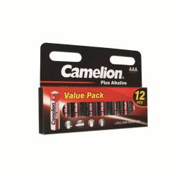 Camelion Plus Alkaline AAA Batteries - 12 Pack