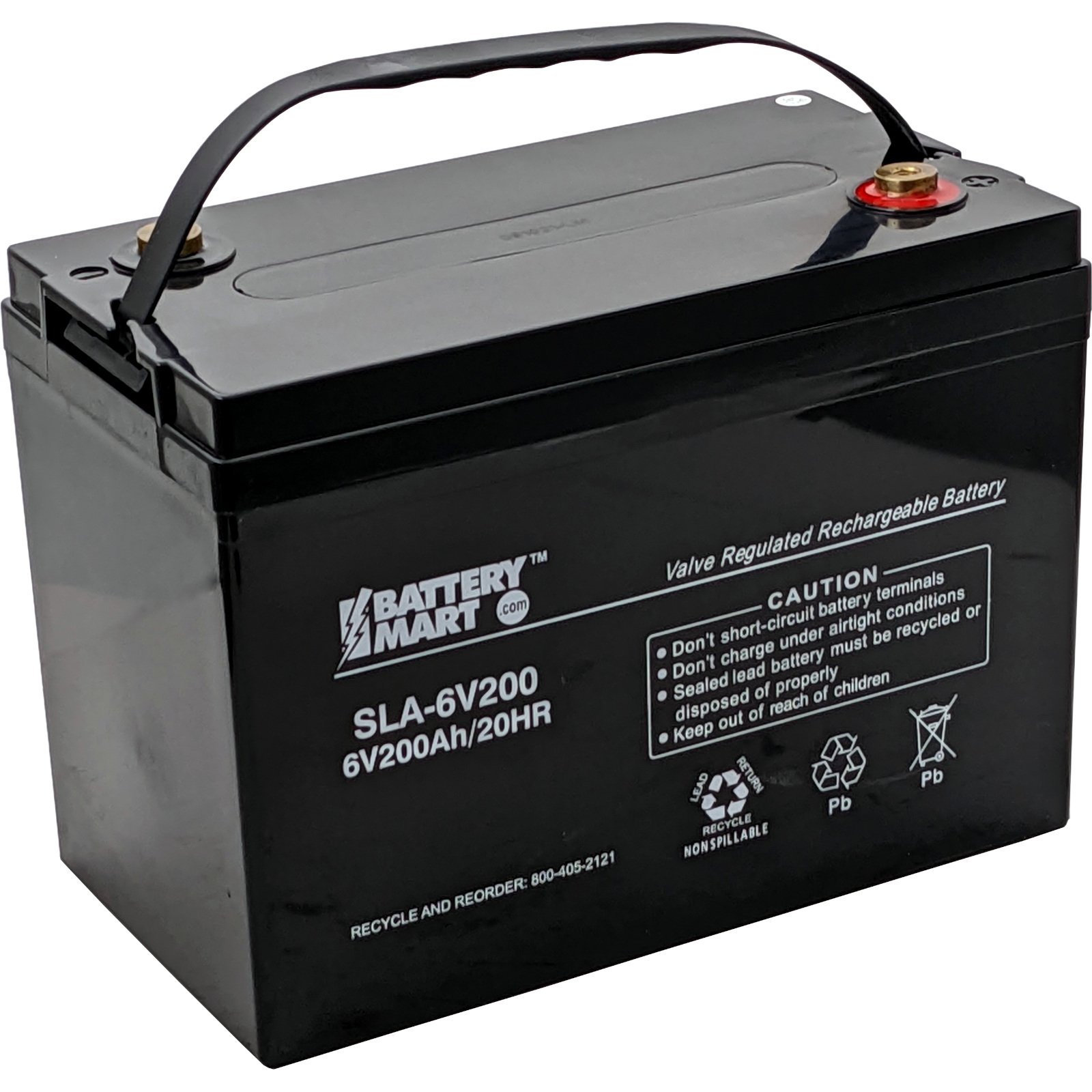 6V 200Ah Sealed Lead Acid Rechargeable Battery Battery Mart