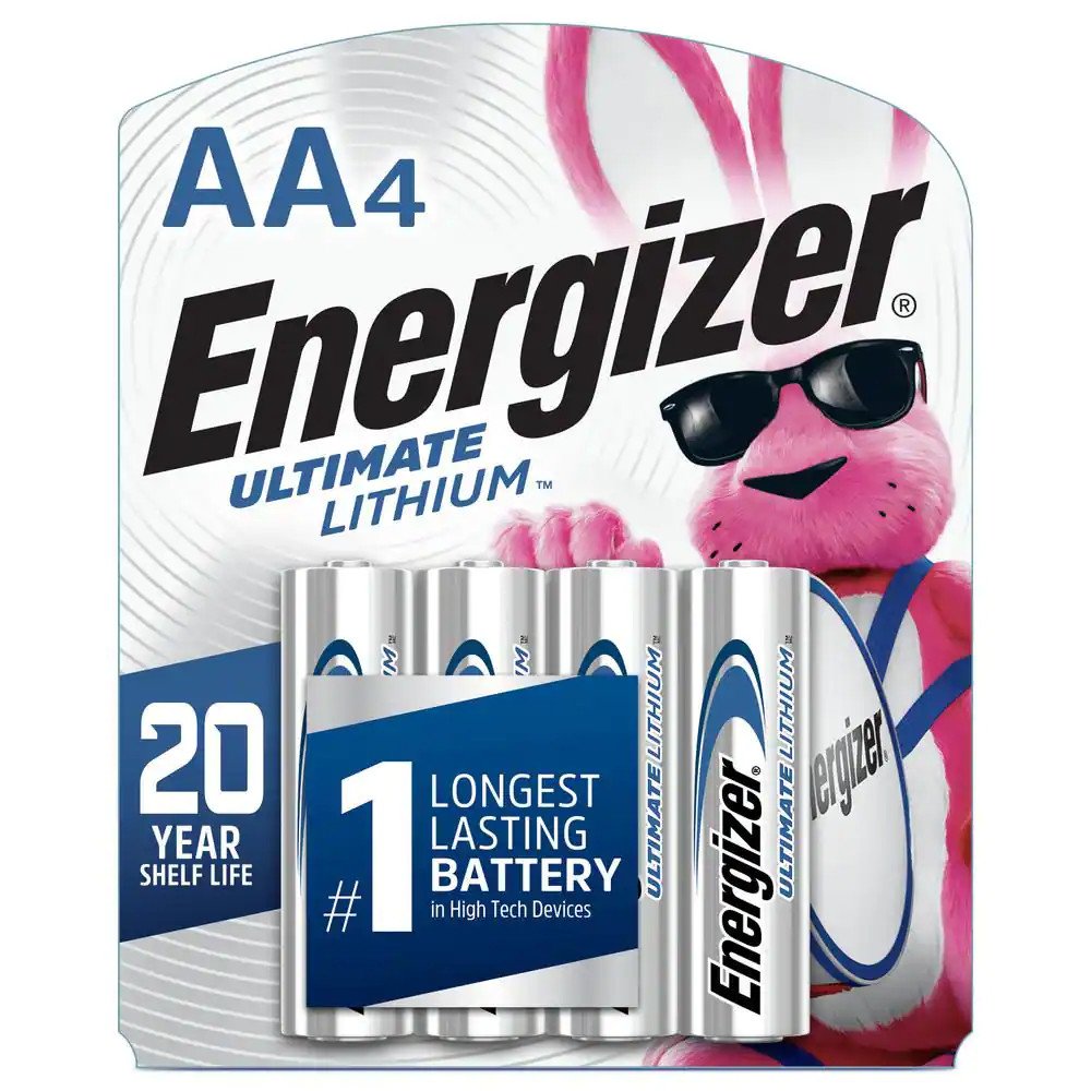 Energizer Ultimate AA Lithium Batteries 4 Pack Battery Mart