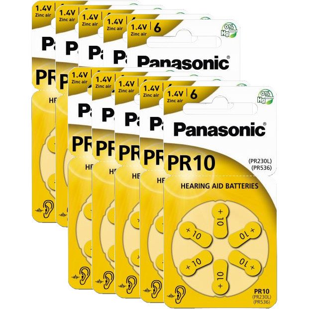 Size 10 Hearing Aid Batteries 60 Pack Free Shipping Battery Mart