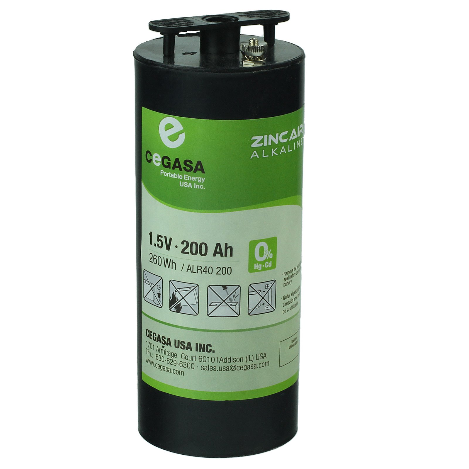 Cegasa EN6 Zinc Air Alkaline Battery (NonHazardous) Battery Mart