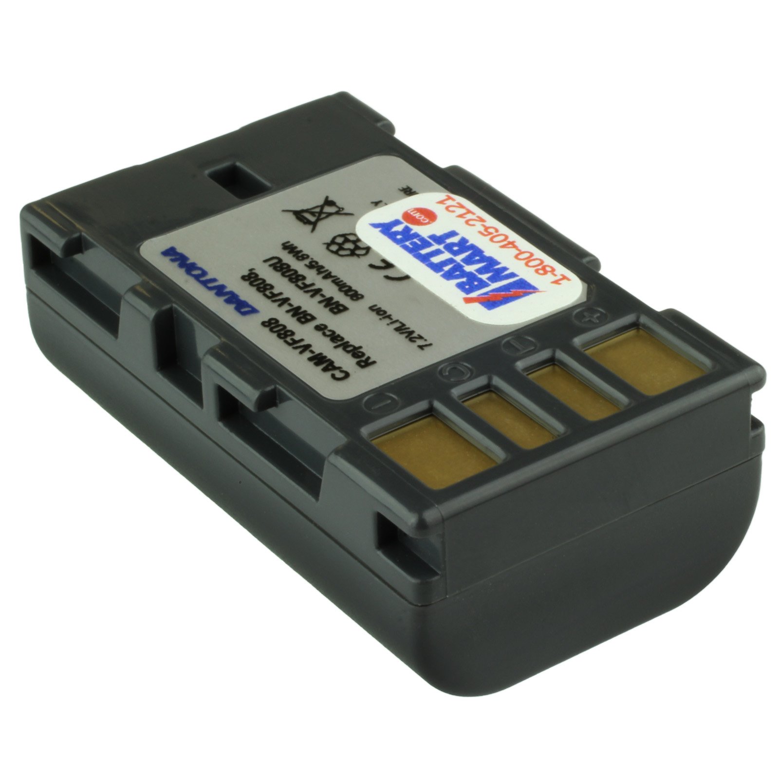 Vhbw 2x Batteria Per JVC BN-VF808 / BN-VF815 / BN-VF808U – 750mAh, 7,4V Li-Ion Con Infochip Per Videocamera