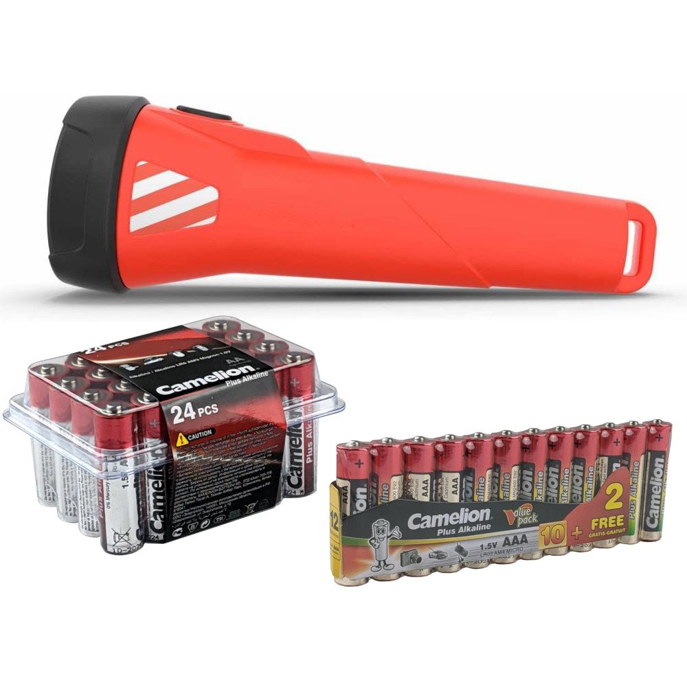 Emergency Kit with Batteries & Flashlight Battery Mart