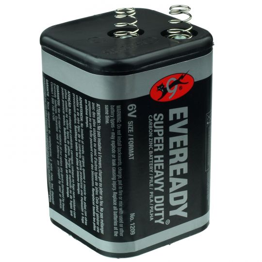 Eveready 1209 6v Lantern Battery Mart Eveready 1209 6 Volt Lantern Battery