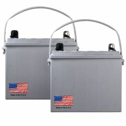 12 Volt 32 Ah Gel Cell Sealed Lead Acid Battery - 2 Pack
