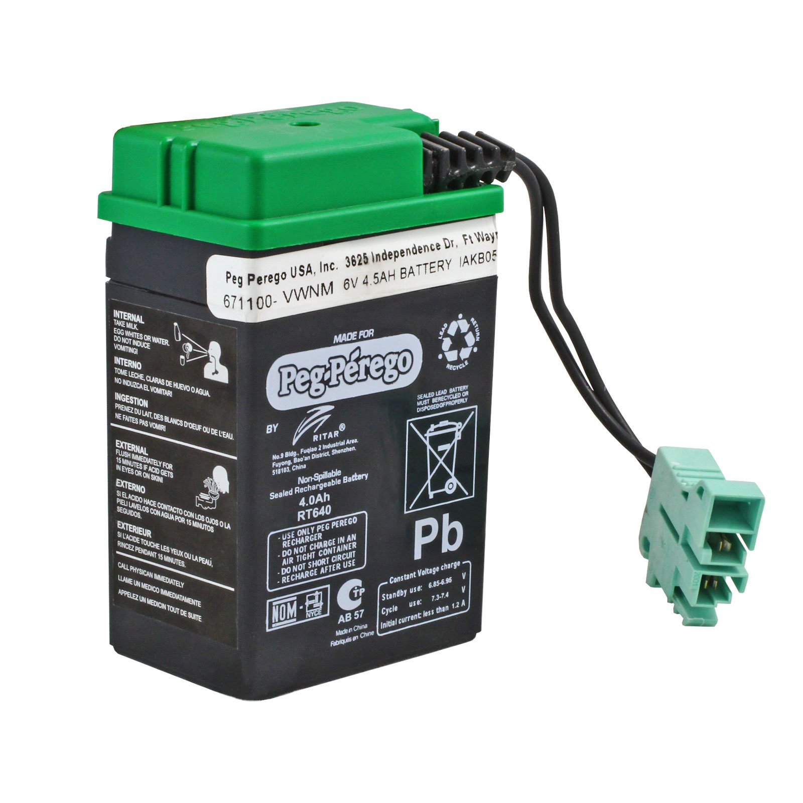 peg perego lithium battery