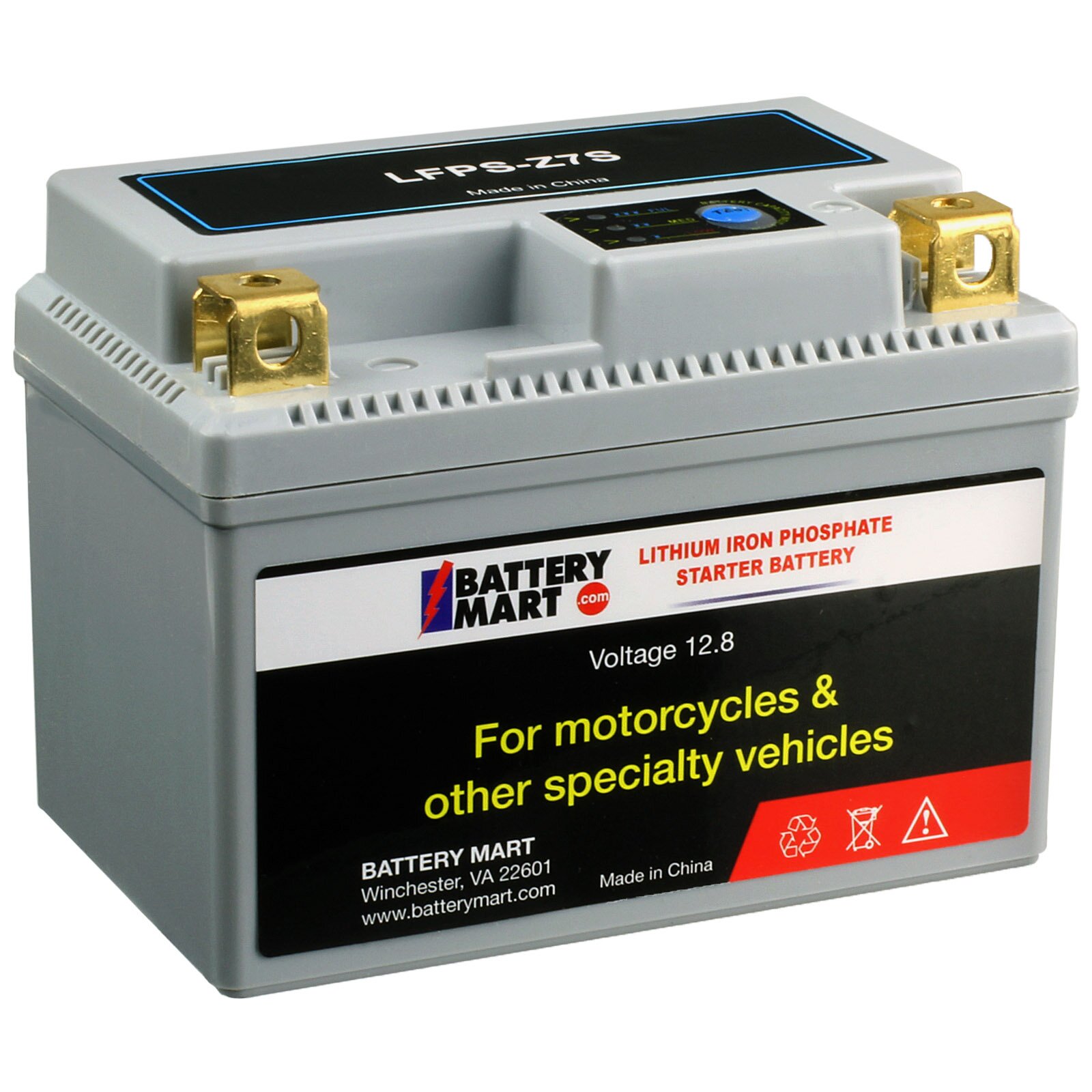 LFPSZ7S Lithium Powersports Battery (YTZ7S Replacement)