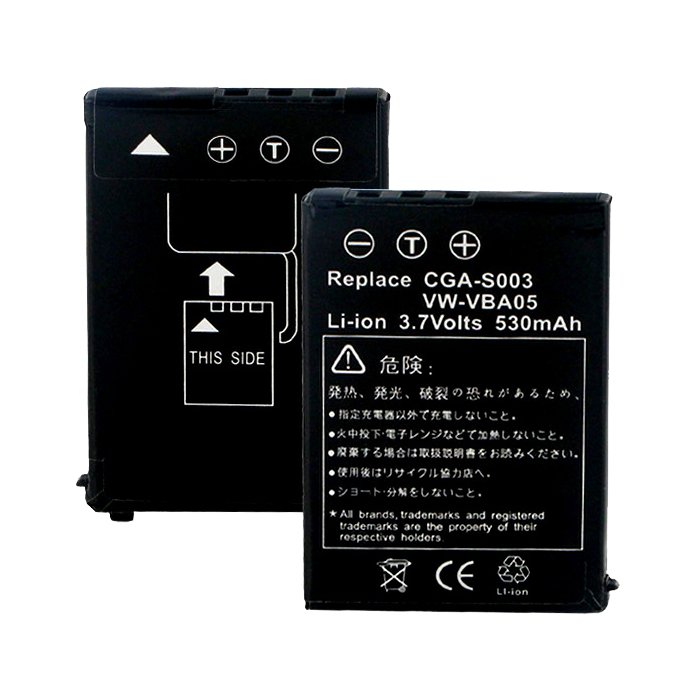 Vhbw 2x Batteria Sostuisce Panasonic CGA-S303, CGA-S303E Per