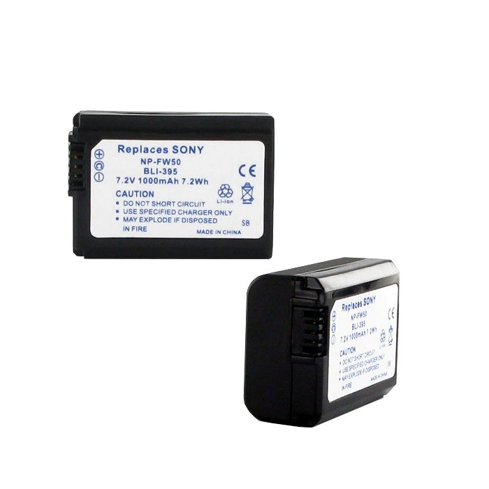 Replacement Sony NPFW50 Camera Battery for Nex3, Nex5 Battery Mart