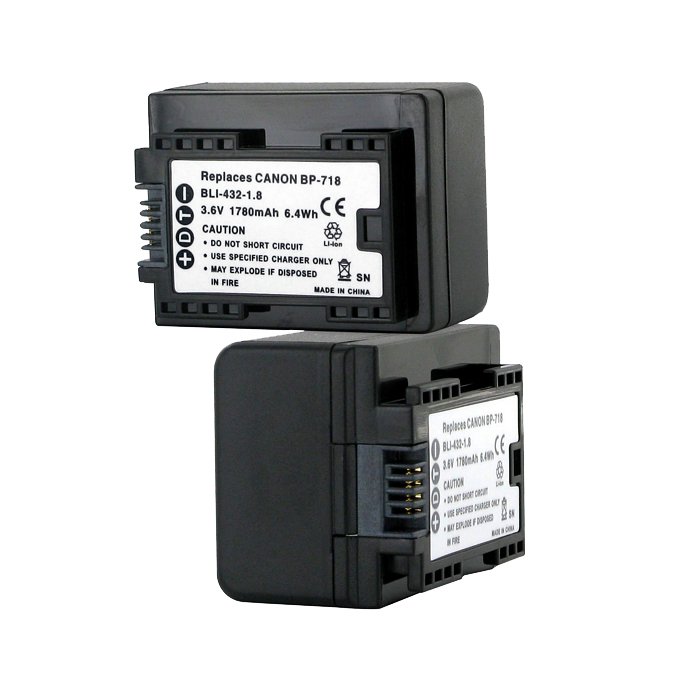 Replacement CANON BP718 LiIon Camera Battery Battery Mart