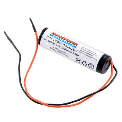 Replacement Li-Ion 18650 Battery with Bare Wire Leads | Battery Mart