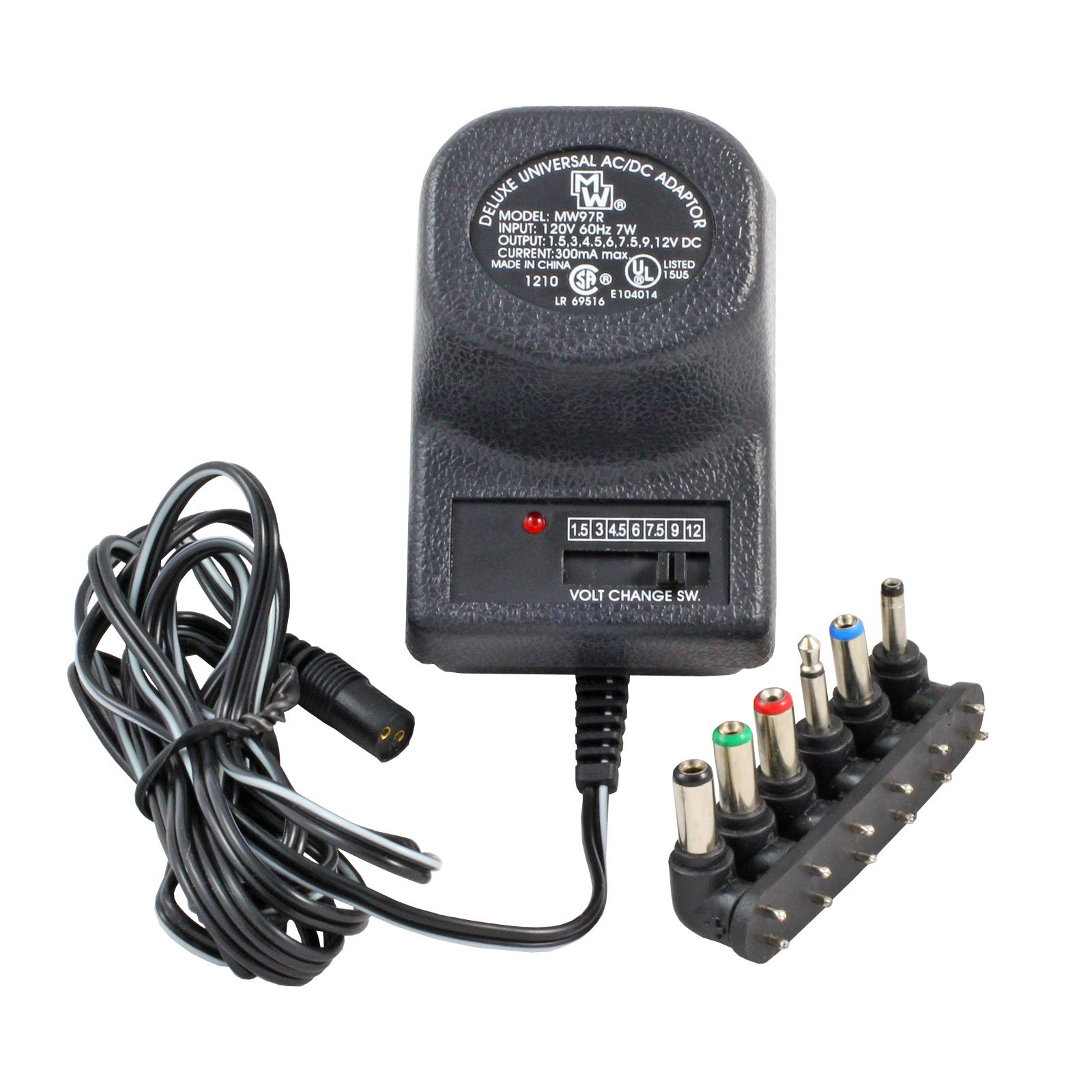 Universal AC Adapter with Variable Voltage Output (1.5V 12V