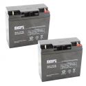 [2 Pack] 12 Volt 18 Ah Sealed Lead Acid Rechargeable Batteries