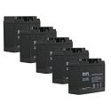 [5 Pack] 12 Volt 22 Ah Sealed Lead Acid Rechargeable Battery