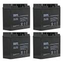 [4 Pack] 12 Volt 22 Ah Sealed Lead Acid Rechargeable Batteries