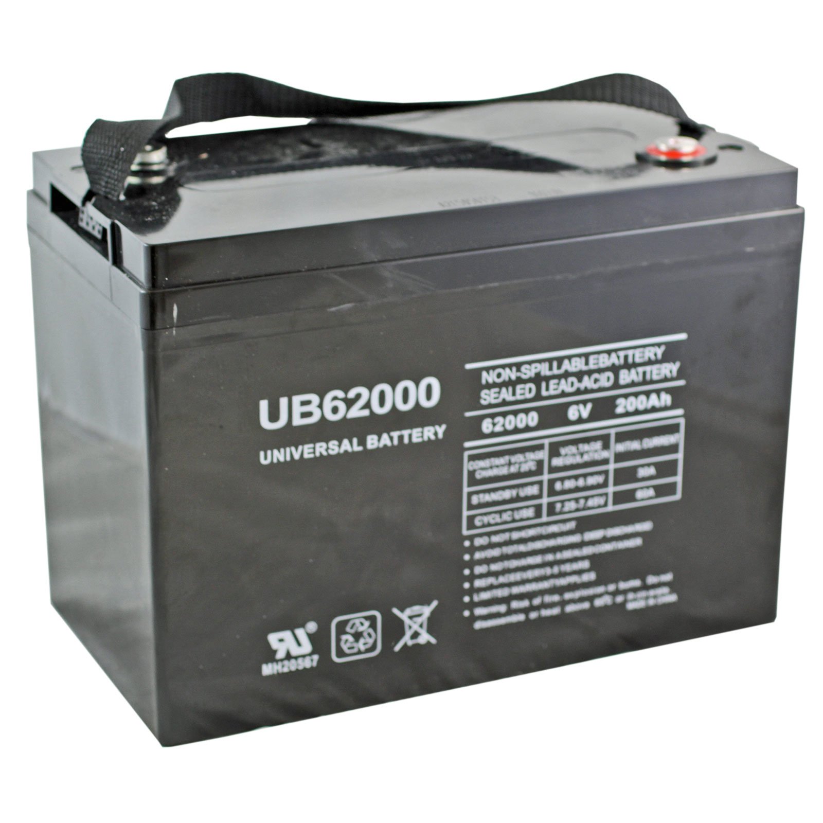 6V 200Ah Sealed Lead Acid Rechargeable Battery Free Shipping