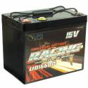 UPG UB16600 60Ah 16V/12V Dual Post High Performance AGM Racing Battery (610 CCA)