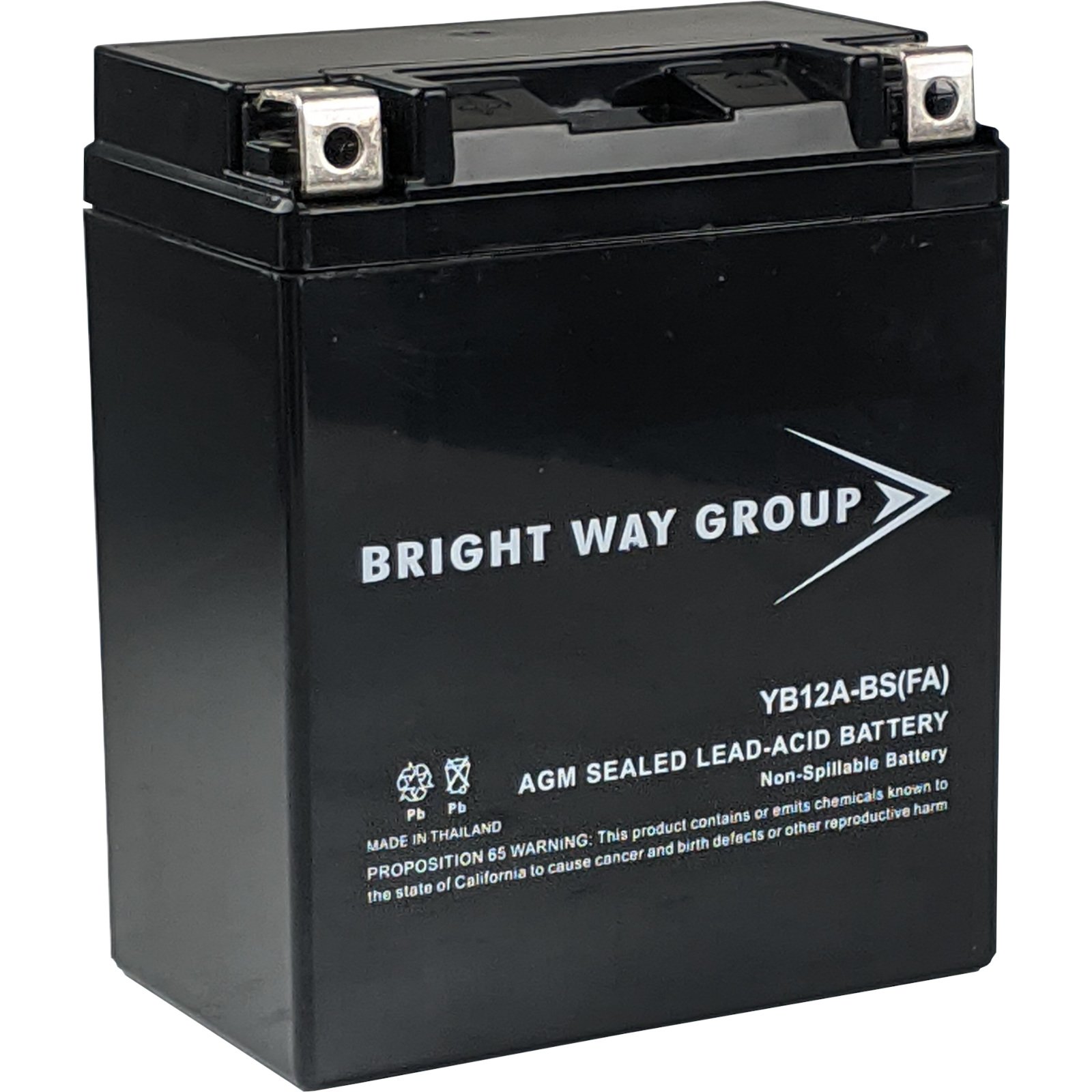 UT12C AGM MaintenanceFree Powersports Battery Free Shipping Battery Mart