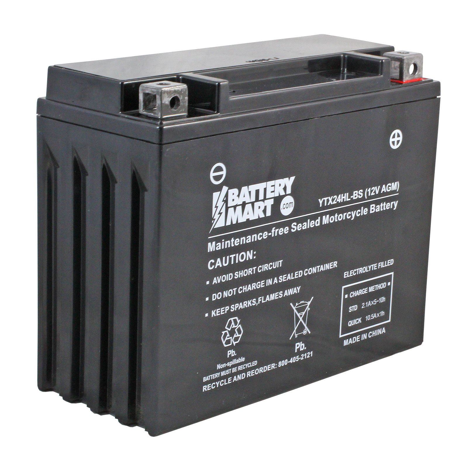 Replacement YTX24HL-BS AGM Maintenance Free Battery