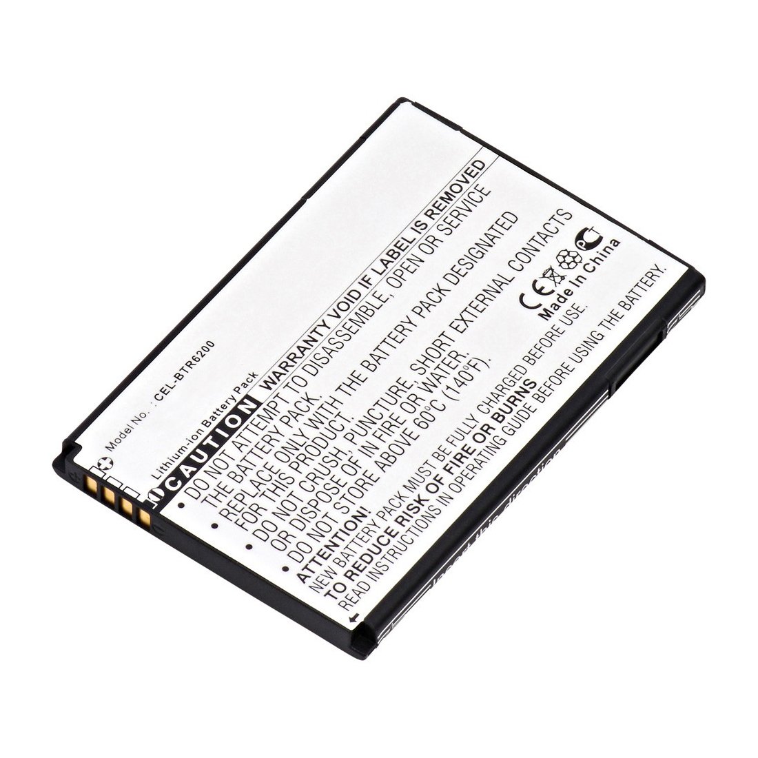 Batteria HTC BTR6300B Rossa 1300mAh Per Evo 4G, Droid Incredible ADR6300 – Grado A Usata