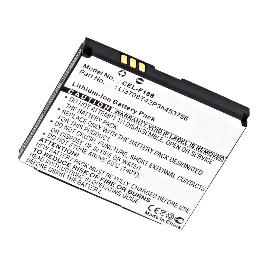 Replacement ZTE F188 Cell Phone Battery Battery Mart