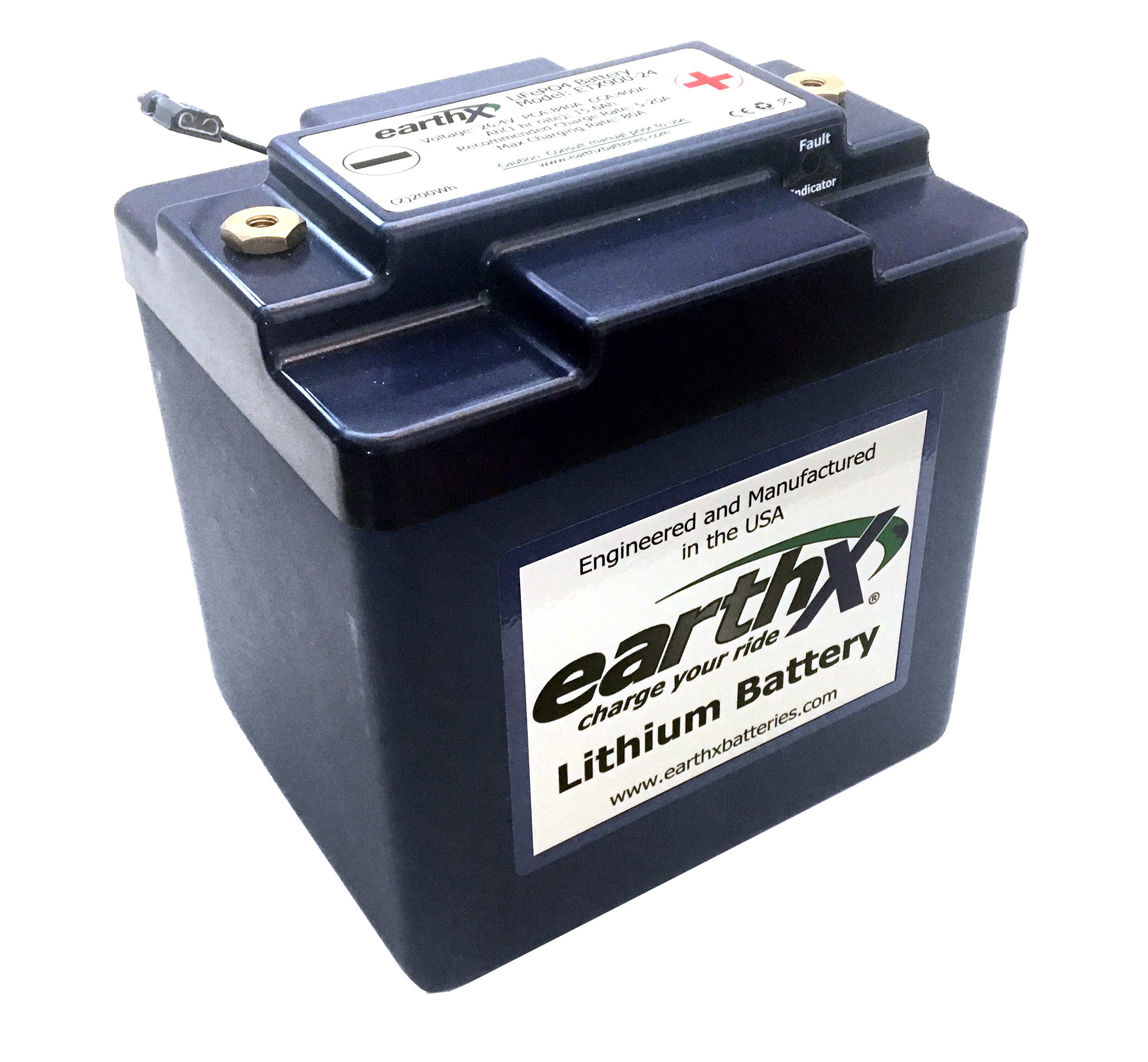 EarthX ETX90024 2428V Lithium Battery for Experimental Aircraft