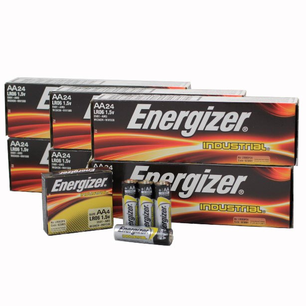 Energizer Industrial AA Alkaline Batteries 144 Pack Free Shipping