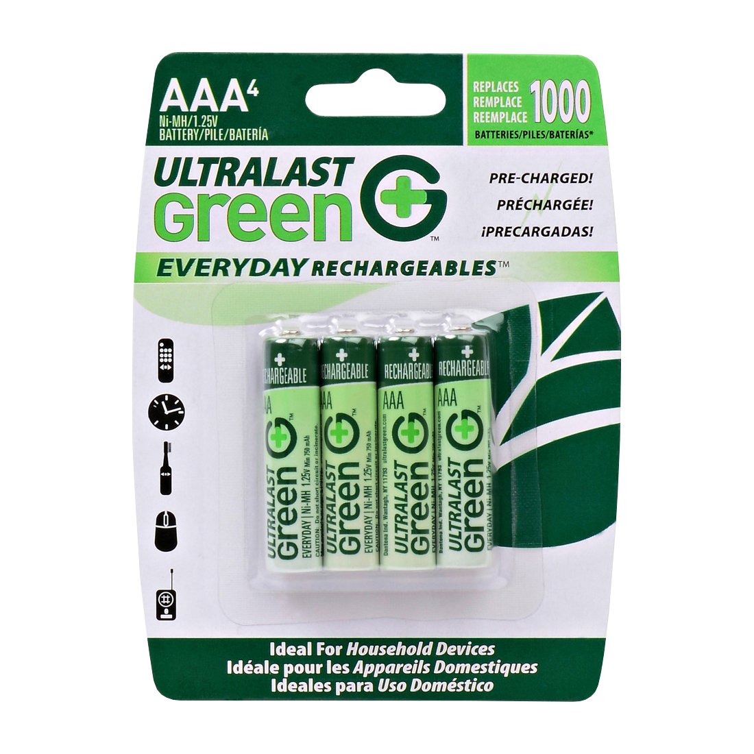 Rechargeable AAA NiMH Batteries 4 Pack Battery Mart